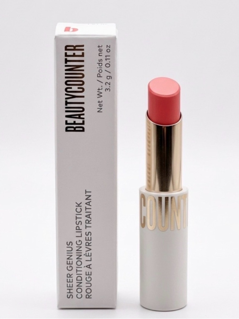Beautycounter Sheer Genius Conditioning Lipstick- Petal